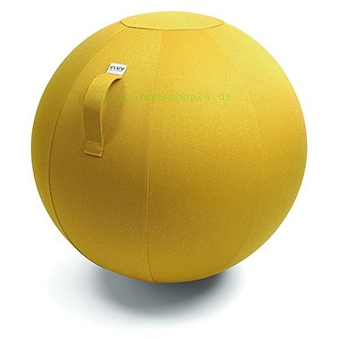 VLUV Leiv Stoff-Sitzball, Mustard, Größe Ø 70-75 cm
