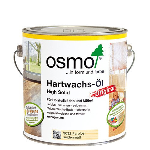 Osmo Hartwachs-Öl Original Farblos Seidenmatt 3032 2,5l